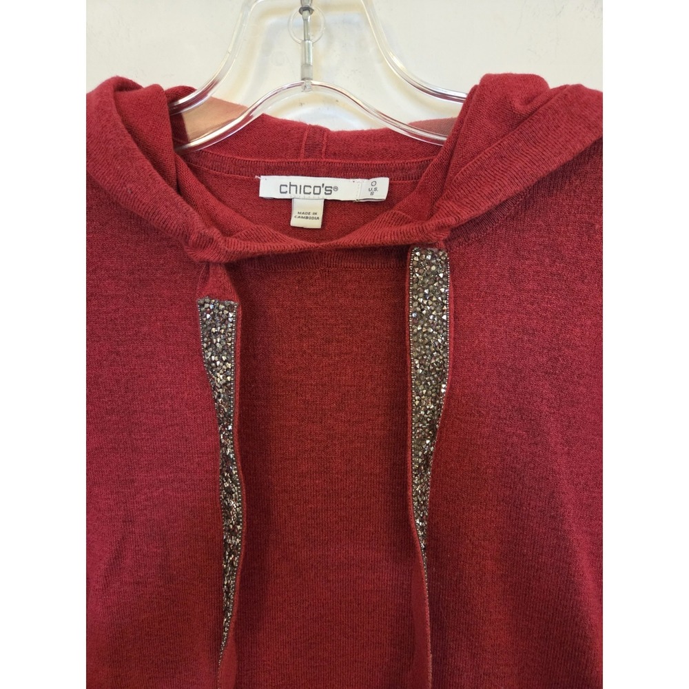 Chico's sweater hoodie-size 0(XS)